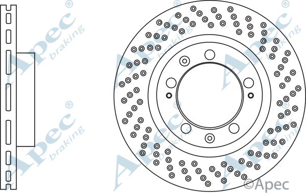 APEC BRAKING stabdžių diskas DSK3109